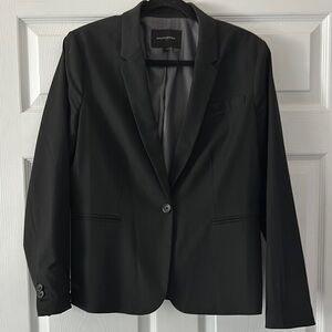 Banana Republic Black Formal Blazer with Notched Lapels
